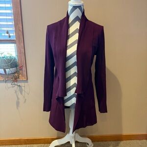 White House Black Market Plum/Burgundy Cardigan